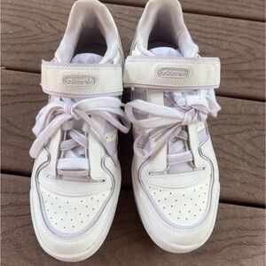 Adidas Cream and Lavender Sneakers